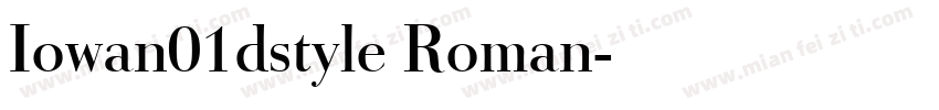 Iowan01dstyle Roman字体转换